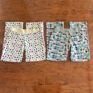 Aeropostale Low Rise Fleece Pajama Sleepwear Pants Bundle